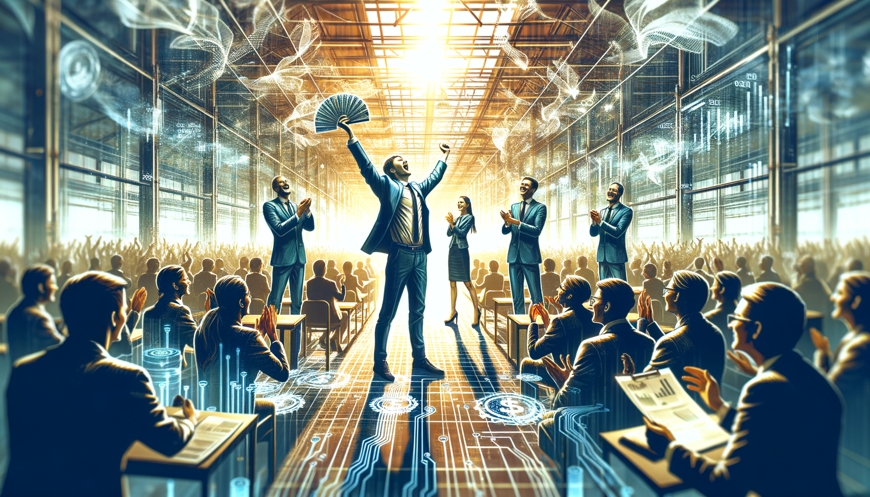 imprenditore che ha successo grazie alle strategie di vendita B2B