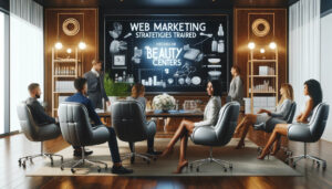 marketers che studiano il web marketing per centri estetici