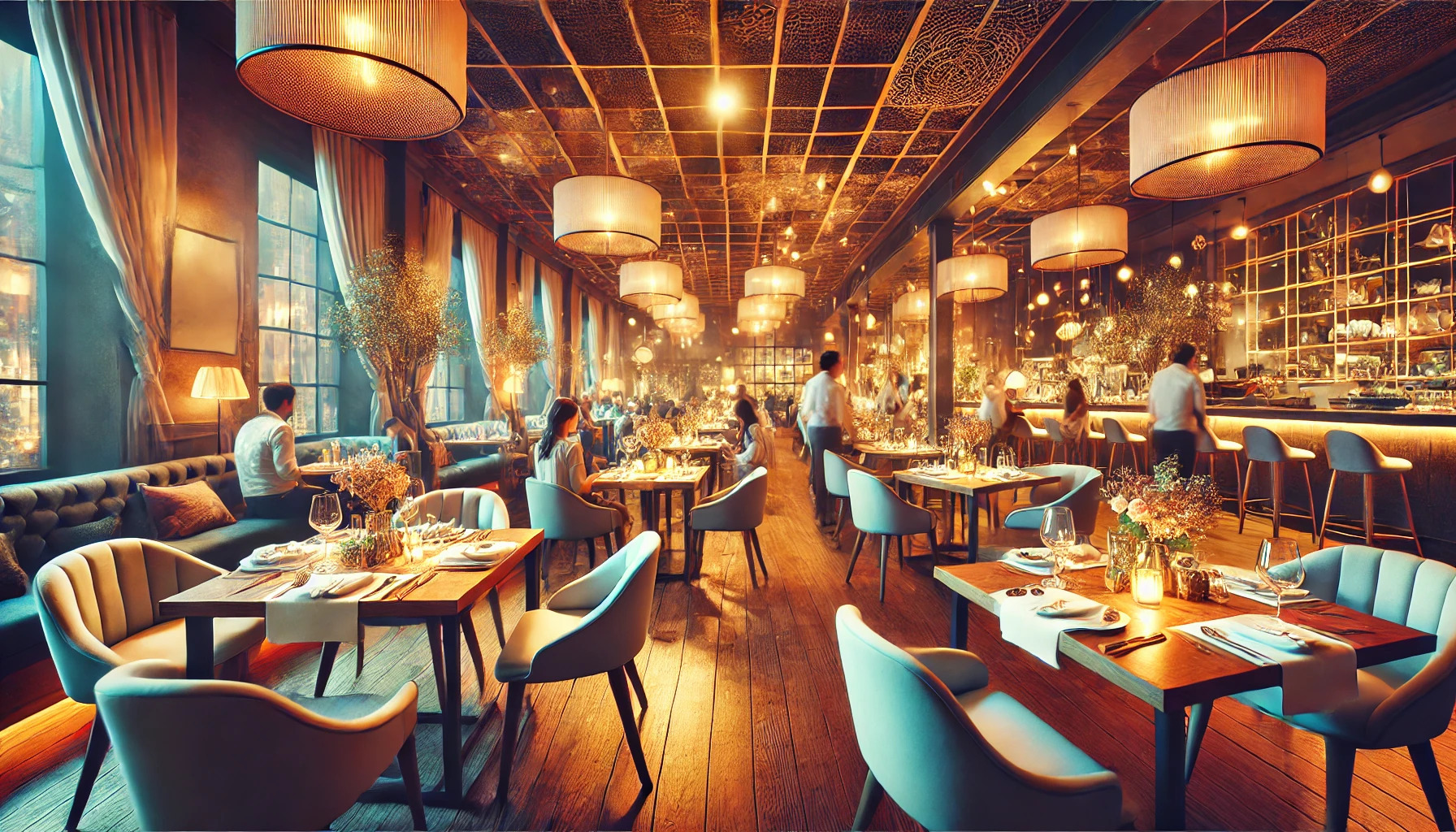 Ristorante accogliente con atmosfera vibrante - Strategie di marketing per ristoranti