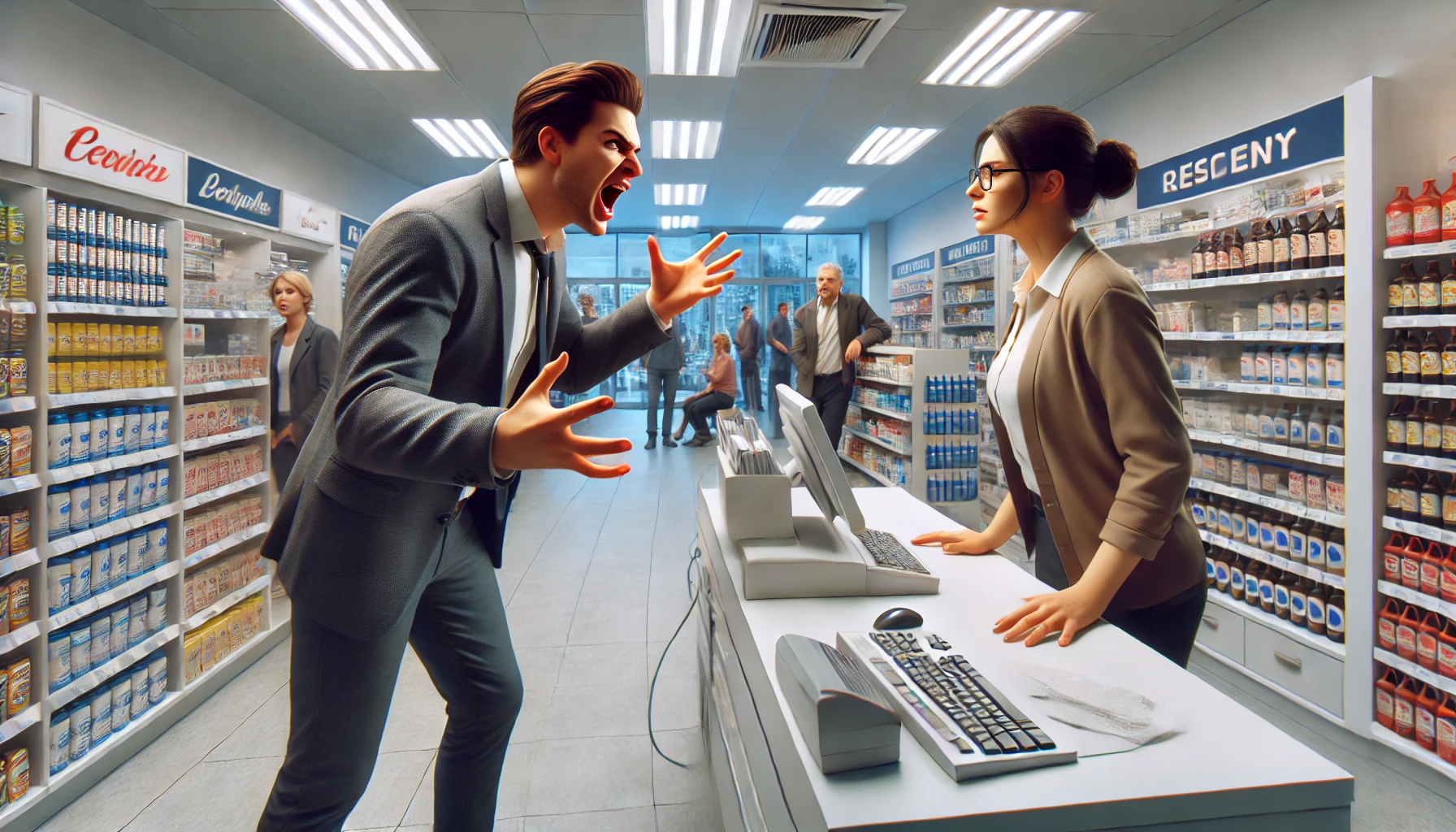 commessa che sta subendo lamentele e deve imparare come gestire un cliente arrabbiato o insoddisfatto